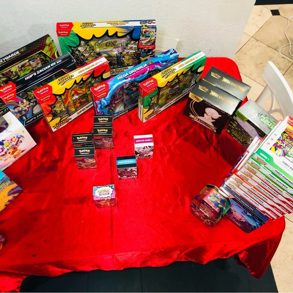 Pokemon Trading Card Game Booster & Box Assortment - Red, Yellow, Green, Blue